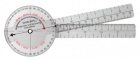 Baseline 360 degree clear plastic goniometer, 8 inches